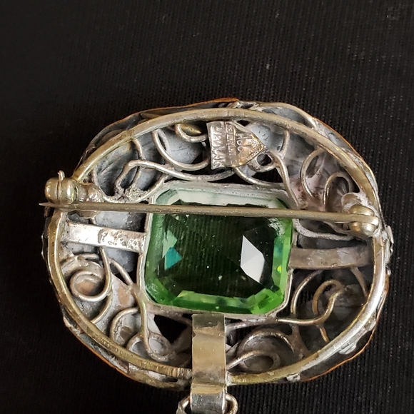 RARE! Vtg. 1940's HOBÉ 1/20 14K STERLING Brooch Pin SIGNED - Picture 10 of 14